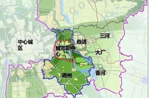 廊坊燕郊地图全图图片